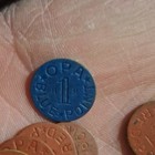 Opa Red Point And Blue Point Fiber Ration Tokens Wwii Us Lot