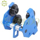 Manual Trolley  1100lbs Load adjustable For I-beam Flange Width 55-135mm Blue