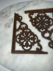 Antique Victorian Cast Iron Shelf Brackets Corbels Ornate Mini  Architectural