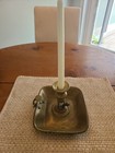18 Centry Brass Chamber Stick Candle Holder Finger Loop Ring