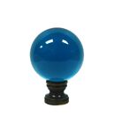 Lamp Finial-large Glass Orb In 10 Colors-brass Base  3 Finishes Ab ch Or Pb