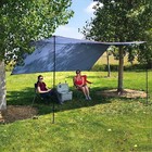 Multi-purpose Tarp Shelter  12  X 12  With Steel Poles