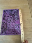 Vicki J Bironas Signed Art Pottery Rapunzel Fairy Tale Platter Tray 2012 Purple