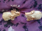 Feng Shui Pair Of Polyresin Elephant Trunk Statue Lucky Figurine Gift Home Decor