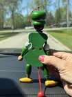 Vintage Wooden Green Pull Toy With String Movable Limbs For Ages 4-7  8-11 Years
