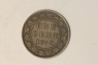 1859  Canada Large Cent Wide 9 Over 8