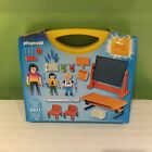 New Rare Playmobil City Life School Play Set W  Take Along Case 33 Pcs 5971 
