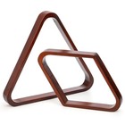 Set Of 2 Vintage Wooden Billiard Ball Racks - 8-ball Triangle   9-ball Diamond F