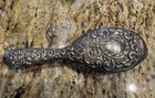Antique Gothic Repousse 925 North Wind Faces Dresser Hair Brush B   Co Silver