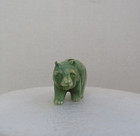 Vintage Celluloid Green Figural Bear Sewing Tape Measure