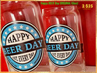 Heineken Experience Two Original Glass Happy Beer Day  Green Tin 