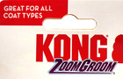 Kong Zoomgroom Multi Use Gentle Rubber Curry Grooming   Massage Dog Brush 4x3 