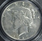 1927s  Peace Dollar  1 Pcgs Au53  Semi Key Date  2532050 