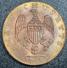 1788 Massachusetts Cent 1c Evans Restrike Nm3