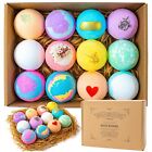 Luxury Bath Bombs Gift Set     12 Handmade Organic Fizzies For Relaxation   Stress