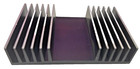 Aluminum Cooler Thermal Heat Transfer Ribbed Heat Sink Temperature Regulation
