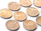 German Lot 10x 1 Reichspfennig 1937 -1939 Swastika Coin 3rd Reich Ww2 Pfennig Rp