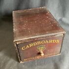 Small Antique Country Store Advertising Counter Top Display Cabinet Richter Card