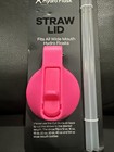 Hydro Flask Water Bottle Wide Mouth Lid W 2 Straws Hot Pink New Flip Open Top