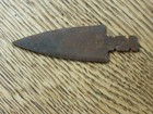 Native American Plains Indian Metal Iron Trade Arrowhead Point