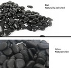 Black Pebbles For Plants 3lb Bulk Bag 0 5 - 1  Aquarium Gravel Decorative Pol   