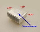 Big Aluminum Heat Transfer Heatsink Radiator 3 25 l X 2 75 w X 1 625 h