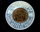Encased Wheat Penny Good Luck Mascot 1924-p Unc Wheat Penny