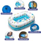 Inflatable Under The Sea Baby Bathtub  Collapsible Safe Baby Bath Tub