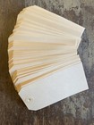 100 Antique vtg Nos Deadstock Maco Manila Brown Gift Tags Size 2 3 8  X 4 3 4 