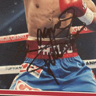 Manny Pacquiao Autographed Boxing  horiz Action  Deluxe Framed 12x18 Photo - Psa