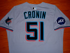 Miami Marlins Declan Cronin Game Issued Un Worn 2025 Nike Road Jersey