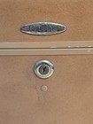 Vintage Taperlite Cosmetics Case Luggage Travel Brown Brass