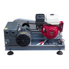 Oil Sealed Rotary Vane Vacuum Pump 58 Cfm Gasoline Engine Driven 0 1 Bar