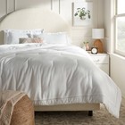 3luxe Embroidered Border Comforter And Sham Set - Threshold  Cotton Sateen 310