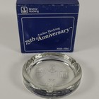 Vintage 1980 Anchor Hocking 75th Anniversary Glass Ashtray W  Original Box