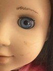 American Girl Chrissa Maxwell Goty Doll 2009 Brown Hair Blue Eyes Smudge On Face