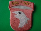 Us Army 506th Infantry Patch From Vietnam War Era