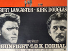 Gunfight At Ok Corral Burt Lancaster Kirk Douglas 1957 Movie Ad Magazine Print