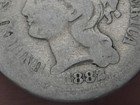 1882 Three 3 Cent Nickel 3cn- About Good Obverse Details