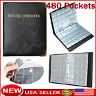 480 Pocket World Coin Storage Book Large Capacity Folder Collection Holder Album