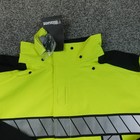 New Blauer Jacket Mens Xl Yellow Navy Hi Vis Reflective Windbreaker Rain Coat
