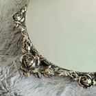 Vintage Silver Tone Vanity Mirror Tray 17 5 X 10 5 X  5
