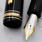  mint  Montblanc Meisterstuck 149 18k 750 Black   Gold Fountain Pen B Nib