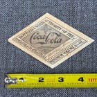Original Vintage Coca-cola Paper Bottle Label 6   Oz Bottled Under Authority
