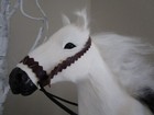 Model Horse Realistic Figure Real Hair  Saddle 13  Tall  White
