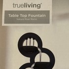 Trueliving Table Top Light Up Fountain W natural River Rocks