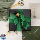 Ribbli Forest Green Double Faced Satin Ribbon  2    X Continuous 10 Yards use F