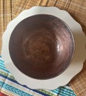 Antique Persian Copper Bowl Hand Hammered With Engraving 19th 20th Century Rare