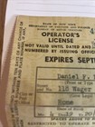 Vtg 1960 Drivers License Card Rome New York Oneida County Stamped Motor Vehicle