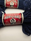 Vtg Aunt Lydia s Heavy Rug Yarn  725 Navy 2 Skeins